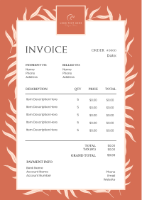 Fashion Invoice example 3