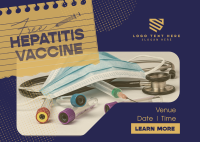 Contemporary Hepatitis Vaccine Postcard