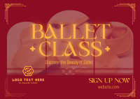 Sophisticated Ballet Lessons Postcard