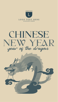 New Year Dragon Instagram Story Design