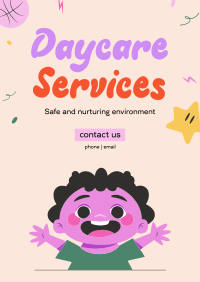 Playful Daycare Services Poster