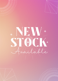 Gradient & Lines New Stock Poster