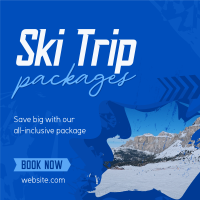 Winter Ski Instagram Post