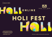 Holi Fest Postcard