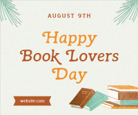 Happy Book Lovers Day Facebook Post