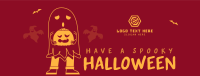 Trick or Treat Ghost Facebook Cover Design