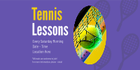 Tennis Lesson Twitter Post