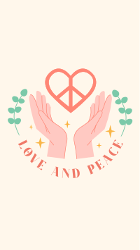 Love and Peace Instagram Story