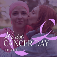 Cancer Day Support Linkedin Post Design