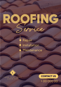 Modern Roofing Poster