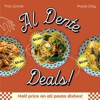 World Pasta Day Promo Instagram Post Design