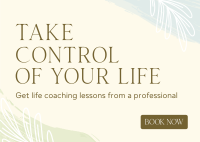 Life Coaching Postcard Design