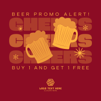 Quirky Beer Sale Instagram Post Design