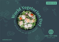 Vegetarian Day Postcard example 4