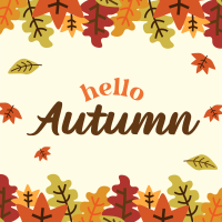 Hello Autumn Instagram Post Image Preview