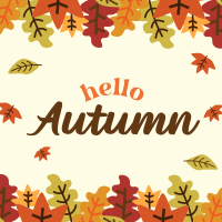 Hello Autumn Instagram Post