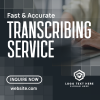 Transcribing Service Instagram Post