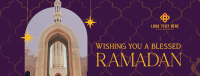 Greeting Ramadan Arch Facebook Cover