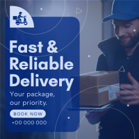 Reliable Courier Delivery Instagram Post