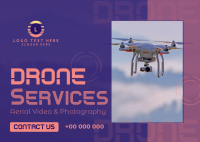 Drone Video and Photography Postcard