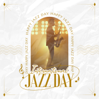 Elegant Jazz Day Instagram Post