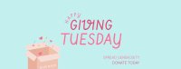 Cute Giving Tuesday Facebook Cover