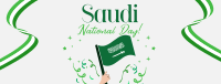Raise Saudi Flag Facebook Cover Image Preview
