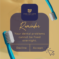 Dental Reminder Instagram Post Design