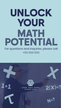 Minimalist Math Tutor Service Video