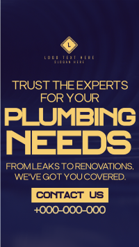 Modern Minimalist Plumbing Services Instagram Reel Image Preview