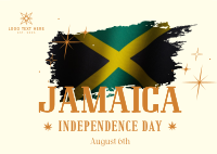 Modern Jamaica Independence Day Postcard