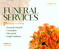 Funeral Flowers Facebook Post