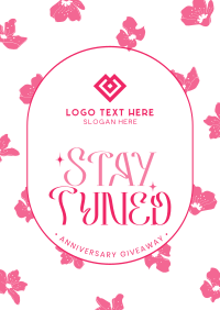 Floral Anniversary Giveaway Flyer