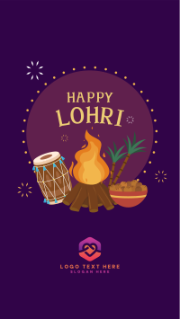 Lohri Badge Facebook Story