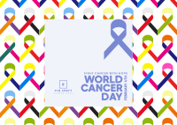 Cancer Awareness Ribbons Postcard