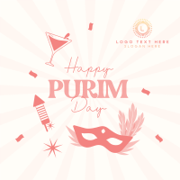 Purim Celebration Instagram Post