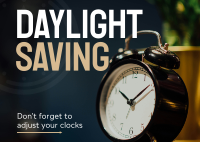 Daylight Saving Reminder Postcard