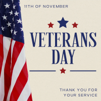 Modern Veterans Day Instagram Post Design