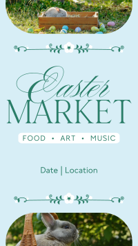 Flowery Easter Market Instagram Reel Image Preview