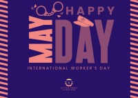 Worker's Day Event Postcard