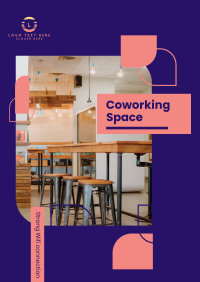 Coworking Curve and Point Poster