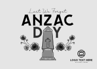Remembering Anzac Day Postcard