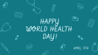 World Health Day Icons Zoom Background