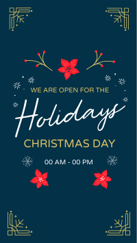 Open On Holidays Facebook Story