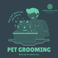 Grooming Cat Instagram Post Image Preview