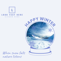 Snow Globe Linkedin Post