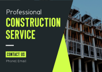 Construction Builders Postcard