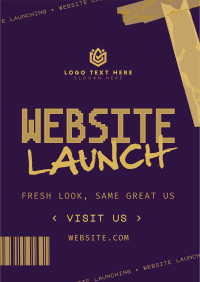 Urban Grunge Website Launch Flyer