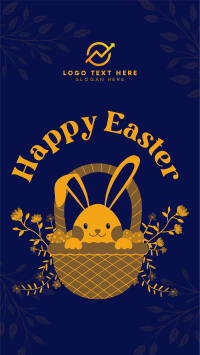 Modern Easter Bunny Facebook Story Design