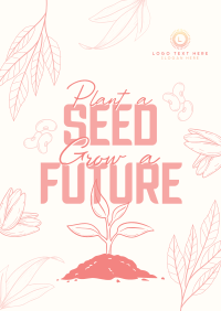 Earth Day Seed Planting Poster